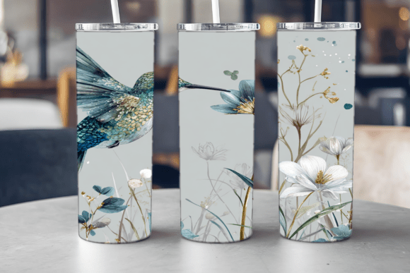 Colorful Hummingbird Tumbler Graphics & Tumbler Wraps Review