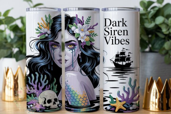 Dark Siren Vibes 20oz Tumbler Wrap: Graphics for Local Branding