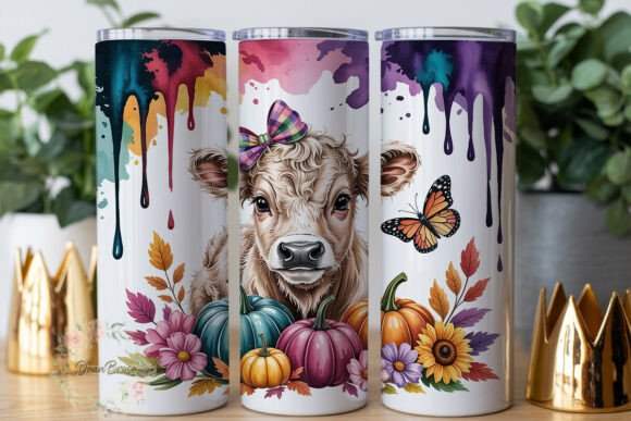 Highland Cow Autumn Tumbler Wrap Review