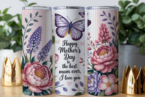Mother's Day Floral Tumbler Wrap Graphics Review