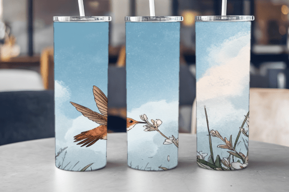Nectar Seeker Hummingbird Tumbler Graphics