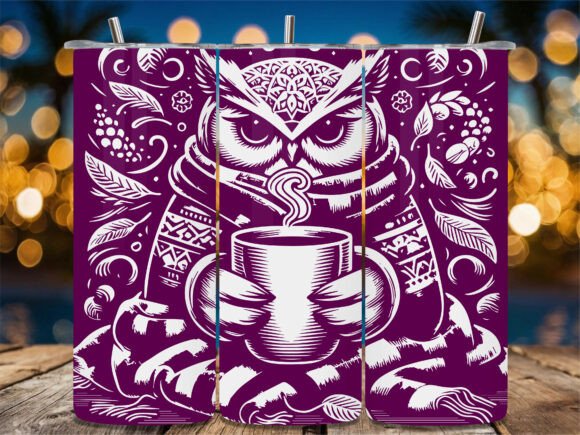 Owl Coffee Cup Mandala