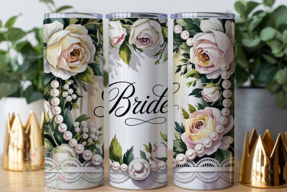Tumbler Wraps & Graphics: Elegant Floral Lace Bride 20oz Tumbler Review